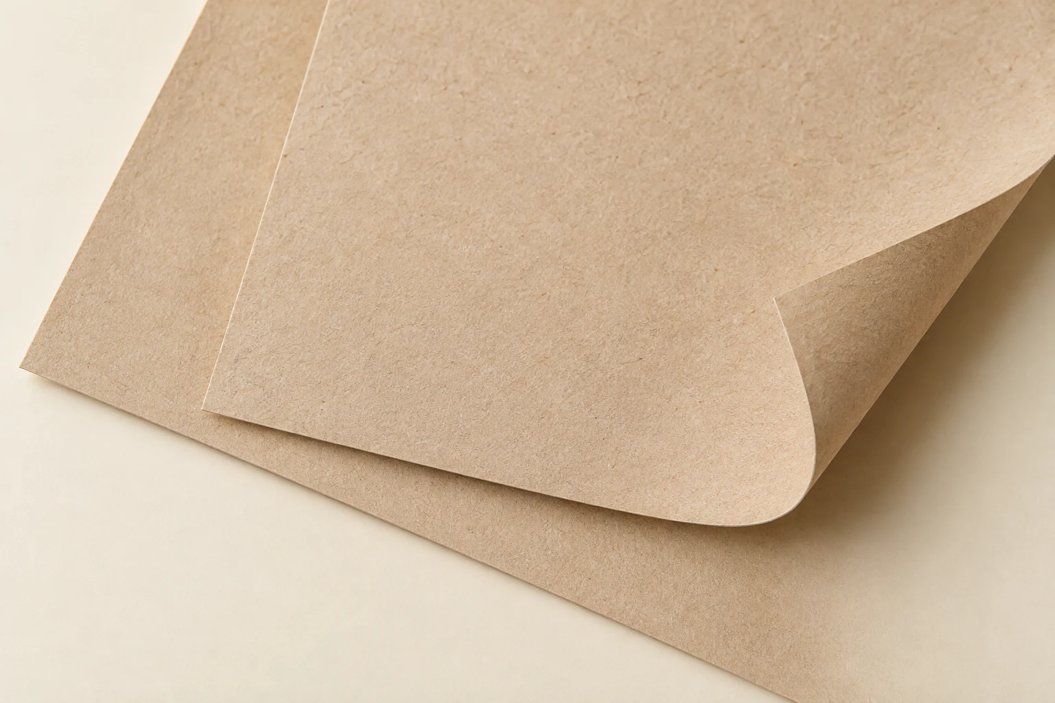 Illustrative close-up concept of neutral paperboard for a fibre-sourcing direction.