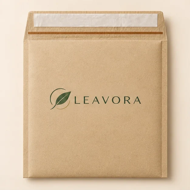 Paper mailer concept in a clean premium white paper finish.