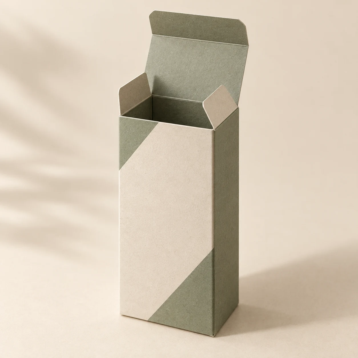 Close-up concept of a feasible folding-carton paper structure.